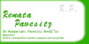 renata pavesitz business card